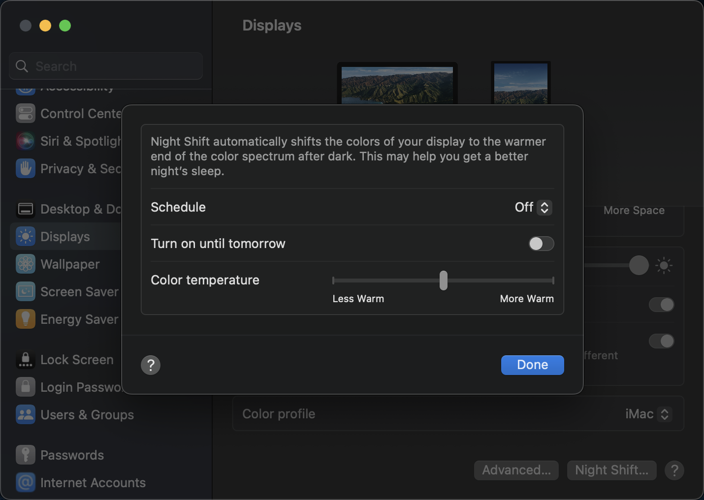 macOS 无法自动切换到深色模式 macOS 无法自动切换到深色模式